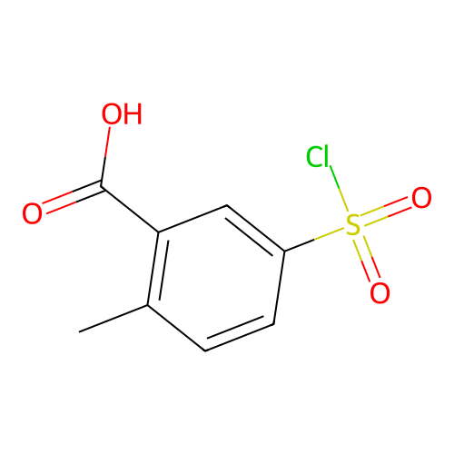 5-(氯磺酰基)-2-甲基苯甲酸 structure