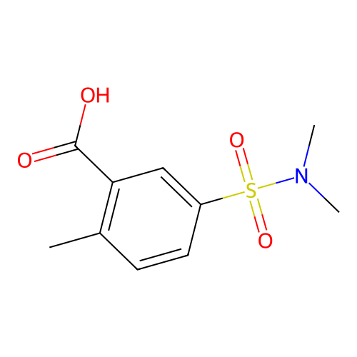 5-(Dimethylsulfamoyl)-2-methylbenzoic acid structure