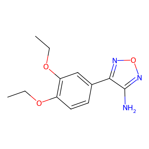 4-(3,4-Diethoxyphenyl)-1,2,5-oxadiazol-3-amine structure