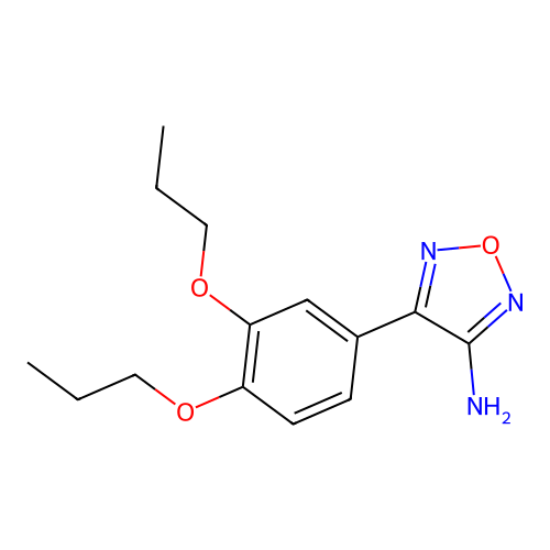 4-(3,4-Dipropoxyphenyl)-1,2,5-oxadiazol-3-amine structure