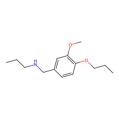 [(3-Methoxy-4-propoxyphenyl)methyl](propyl)amine structure