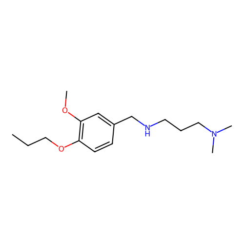 [3-(Dimethylamino)propyl][(3-methoxy-4-propoxyphenyl)methyl]amine structure