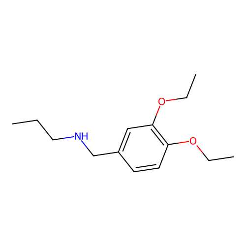 [(3,4-Diethoxyphenyl)methyl](propyl)amine structure