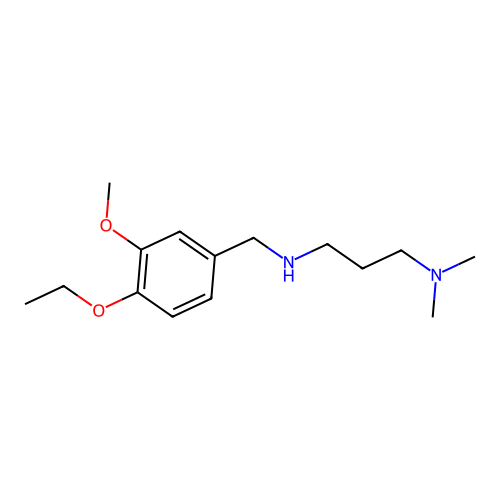 [3-(Dimethylamino)propyl][(4-ethoxy-3-methoxyphenyl)methyl]amine structure