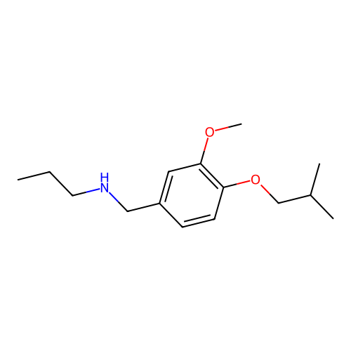 {[3-Methoxy-4-(2-methylpropoxy)phenyl]methyl}(propyl)amine structure