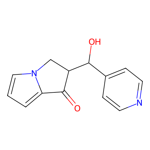 2-[hydroxy(pyridin-4-yl)methyl]-2,3-dihydro-1H-pyrrolizin-1-one structure