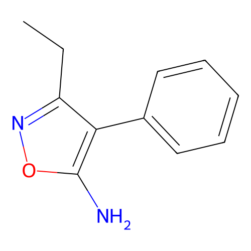 3-Ethyl-4-phenyl-isoxazol-5-ylamine structure
