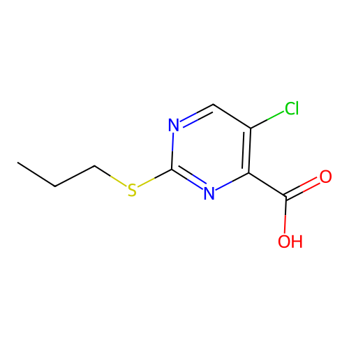 5-Chloro-2-propylthiopyrimidine-4-carboxylic acid structure