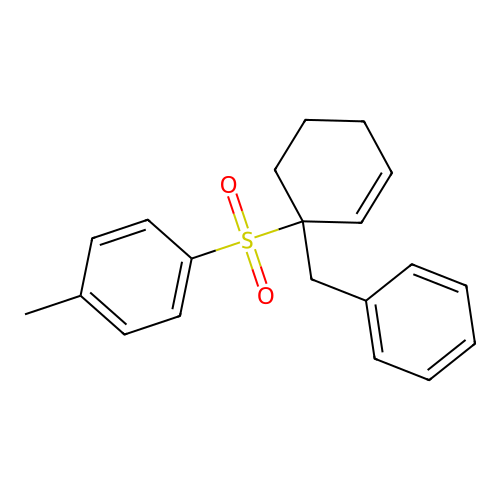 Benzene, 1-methyl-4-[[1-(phenylmethyl)-2-cyclohexen-1-yl]sulfonyl]- structure