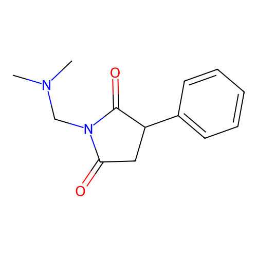 1-[(Dimethylamino)methyl]-3-phenylpyrrolidine-2,5-dione structure