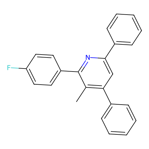 2-(4-Fluorophenyl)-3-methyl-4,6-diphenylpyridine structure