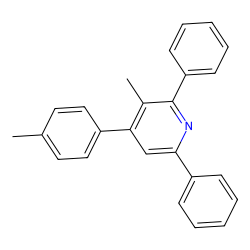 Pyridine, 3-methyl-4-(4-methylphenyl)-2,6-diphenyl- structure