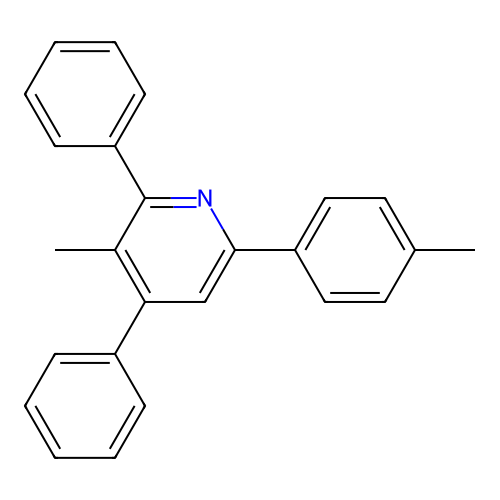 Pyridine, 3-methyl-6-(4-methylphenyl)-2,4-diphenyl- structure