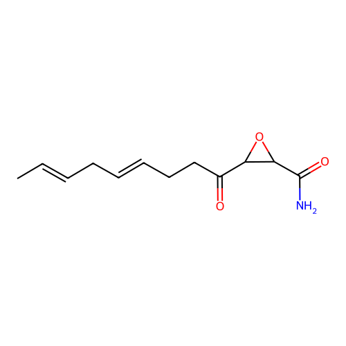 2,3-环氧-4-氧代-7,10-十二碳二烯酰胺 structure