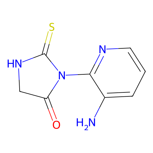 3-(3-Aminopyridin-2-yl)-2-sulfanylideneimidazolidin-4-one structure