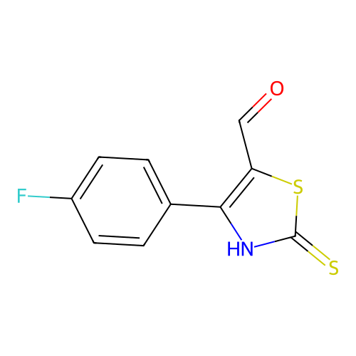 4-(4-Fluorophenyl)-2-thioxo-2,3-dihydro-1,3-thiazole-5-carbaldehyde structure