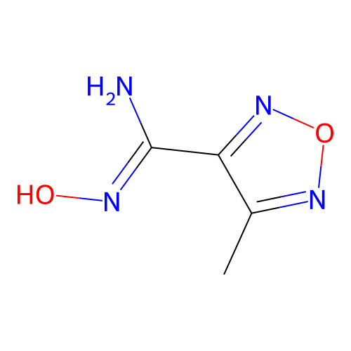 4-Methyl-1,2,5-oxadiazole-3-carboxamidoxime structure