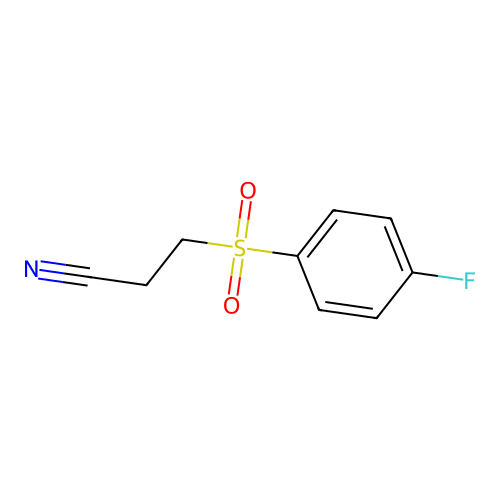3-[(4-Fluorophenyl)sulfonyl]propanenitrile structure