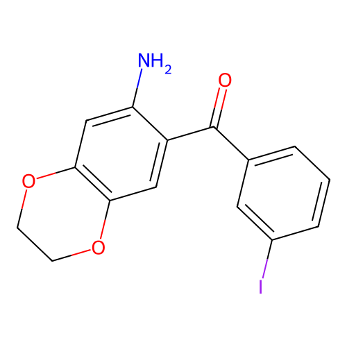 (7-Amino-2,3-dihydro-1,4-benzodioxin-6-yl)(3-iodophenyl)methanone structure