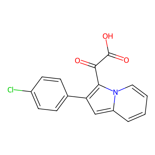 2-(4-Chlorophenyl)-alpha-oxo-3-indolizineacetic acid structure