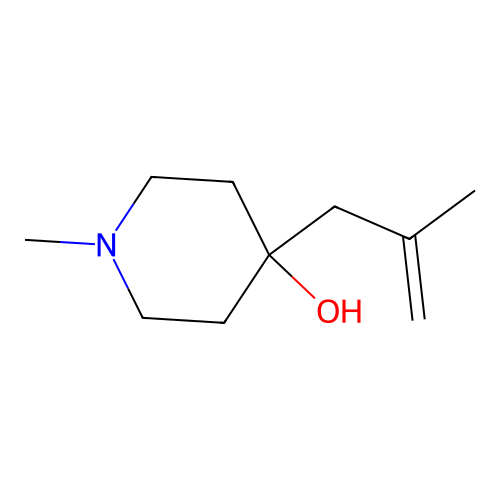 1-Methyl-4-(2-methyl-2-propen-1-yl)-4-piperidinol structure