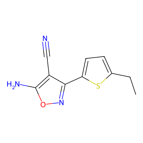 5-Amino-3-(5-ethylthiophen-2-yl)-1,2-oxazole-4-carbonitrile structure
