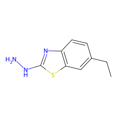 6-Ethyl-2-hydrazino-1,3-benzothiazole structure