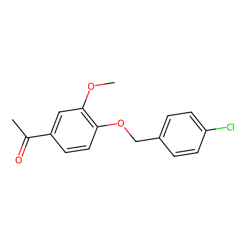 1-[4-[(4-Chlorophenyl)methoxy]-3-methoxyphenyl]ethanone structure