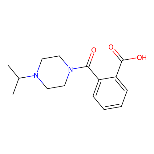 2-[4-(Propan-2-yl)piperazine-1-carbonyl]benzoic acid structure
