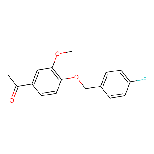 1-{4-[(4-Fluorobenzyl)oxy]-3-methoxyphenyl}ethanone structure