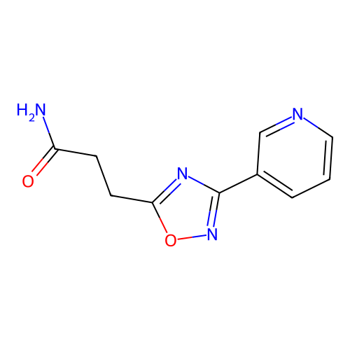 1,2,4-Oxadiazole-5-propanamide, 3-(3-pyridinyl)- structure