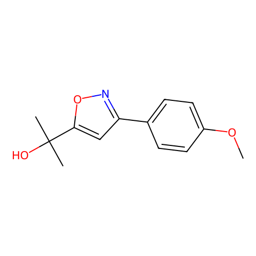 2-[3-(4-Methoxyphenyl)isoxazol-5-yl]propan-2-ol structure
