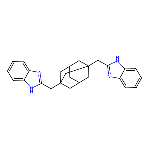 (1s,3s,5r,7r)-1,3-bis((1H-benzo[d]imidazol-2-yl)methyl)adamantane structure
