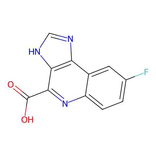 8-fluoro-3H-imidazo[4,5-c]quinoline-4-carboxylic acid structure