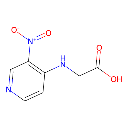 2-[(3-Nitropyridin-4-yl)amino]acetic acid structure