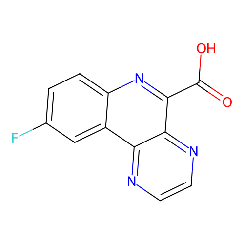 9-Fluoropyrazino[2,3-c]quinoline-5-carboxylic acid structure