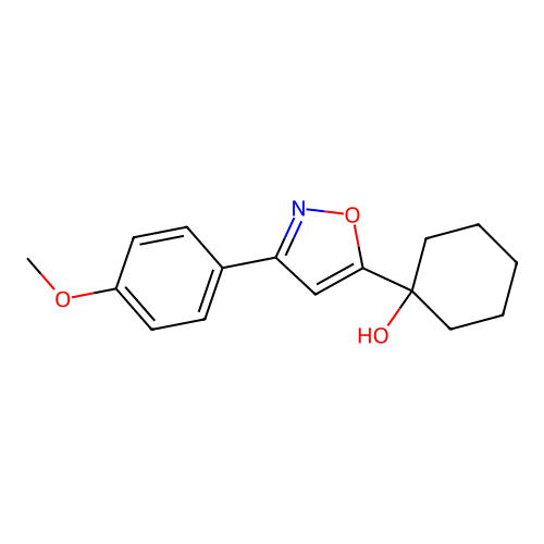1-[3-(4-Methoxyphenyl)-1,2-oxazol-5-yl]cyclohexan-1-ol structure