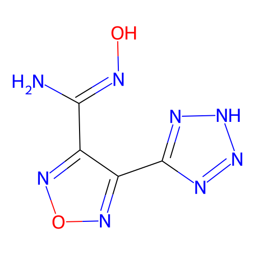 {N}'-hydroxy-4-(2{H}-tetrazol-5-yl)-1,2,5-oxadiazole-3-carboximidamide structure