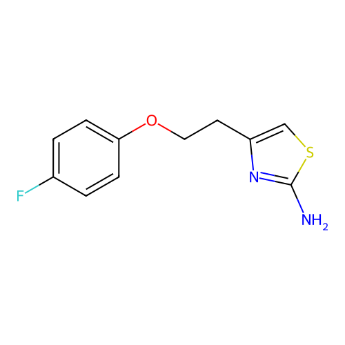 4-[2-(4-Fluorophenoxy)ethyl]-1,3-thiazol-2-amine structure