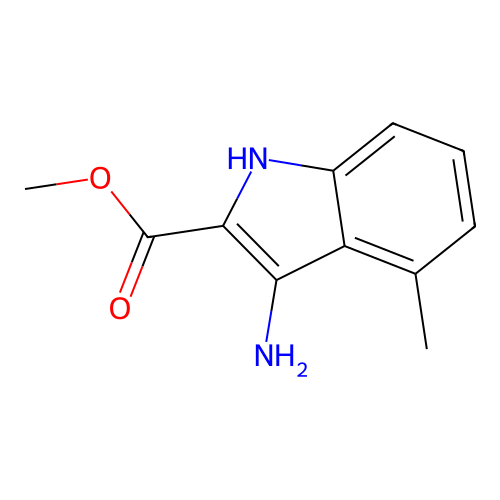 methyl 3-amino-4-methyl-1H-indole-2-carboxylate structure