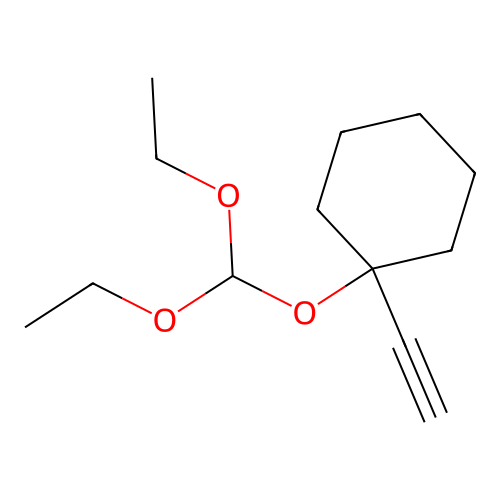 1-(Diethoxymethoxy)-1-ethynylcyclohexane structure