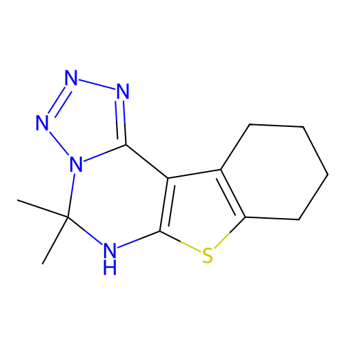 C12H15N5S structure