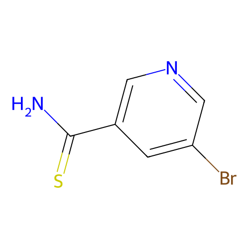 5-Bromo-3-pyridinecarbothioamide structure