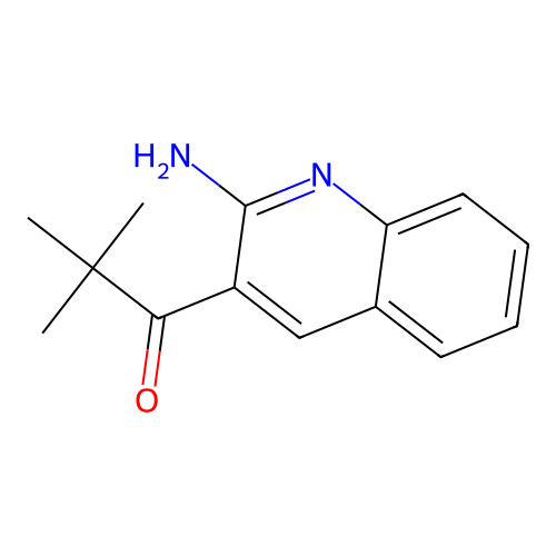 1-(2-Aminoquinolin-3-yl)-2,2-dimethylpropan-1-one structure