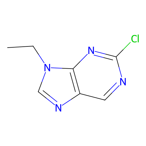 2-Chloro-9-ethyl-9h-purine structure