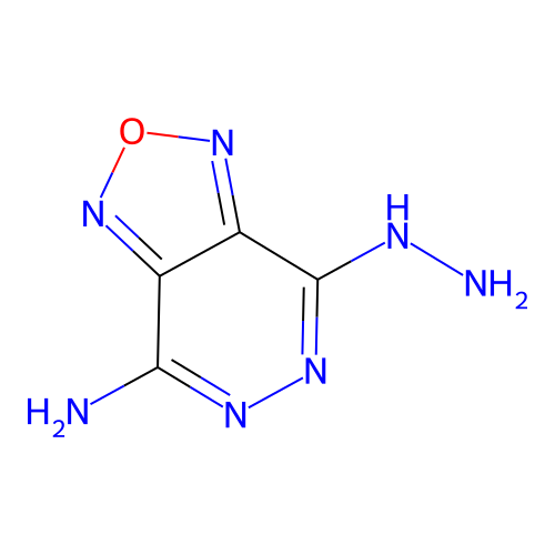 4-Hydrazinyl-[1,2,5]oxadiazolo[3,4-d]pyridazin-7-amine structure