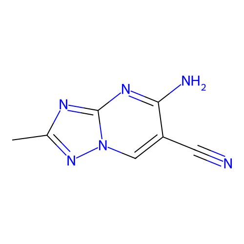 5-Amino-2-methyl-[1,2,4]triazolo[1,5-a]pyrimidine-6-carbonitrile structure