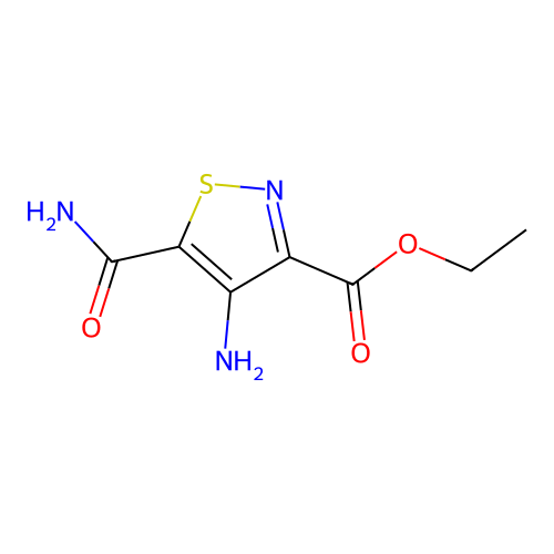 Ethyl 4-amino-5-carbamoylisothiazole-3-carboxylate structure