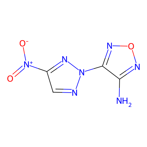 4-(4-nitro-2H-1,2,3-triazol-2-yl)-1,2,5-oxadiazol-3-amine structure