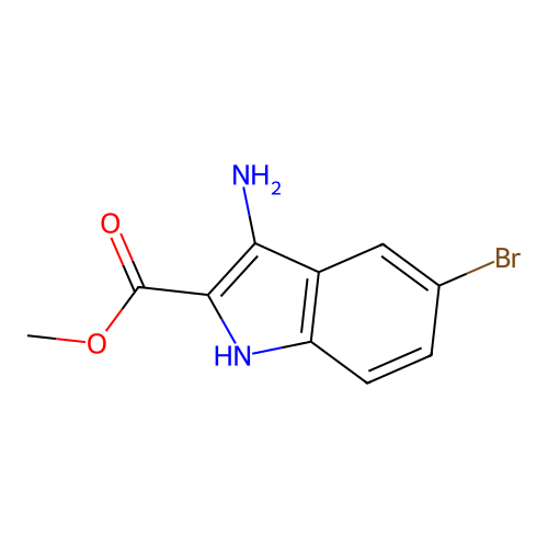 methyl 3-amino-5-bromo-1H-indole-2-carboxylate structure